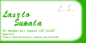 laszlo supala business card